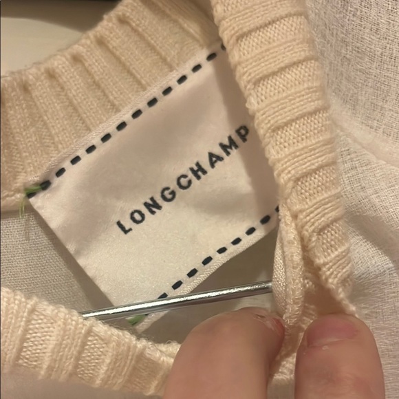 Longchamp Elegant White wool blend Sweater/blouse - Picture 2 of 8